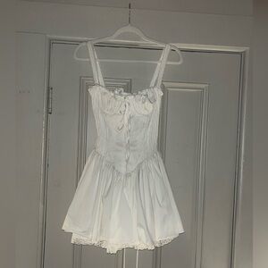 House of CB Pietra white corset mini dress